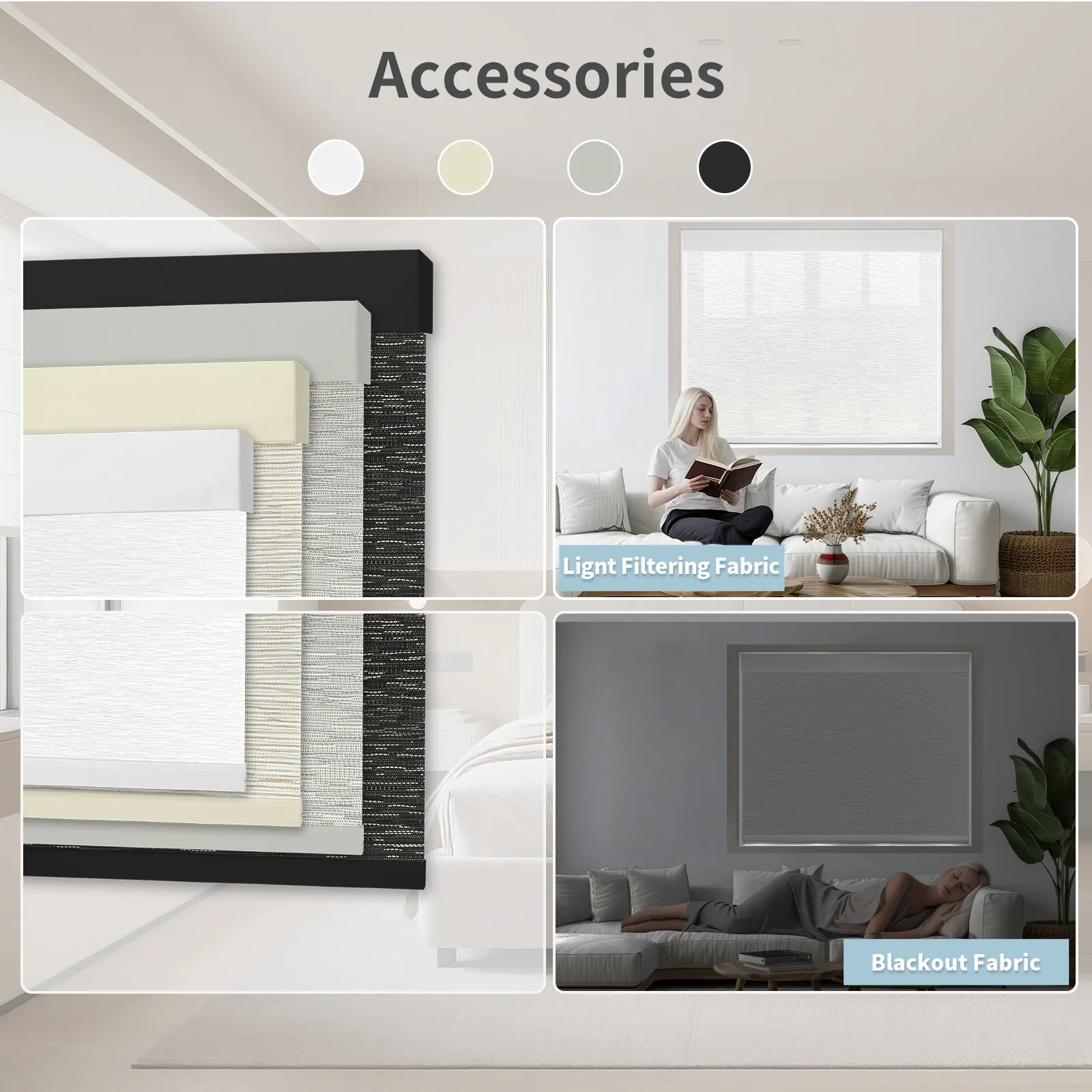 Light-filtering vs blackout roller shade fabric comparison
