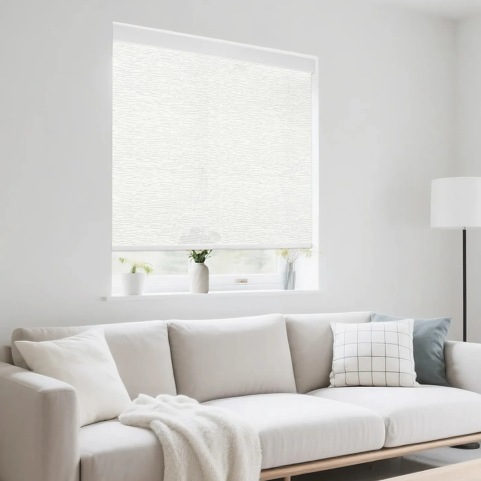 Cordless blackout roller shade, cut to your width